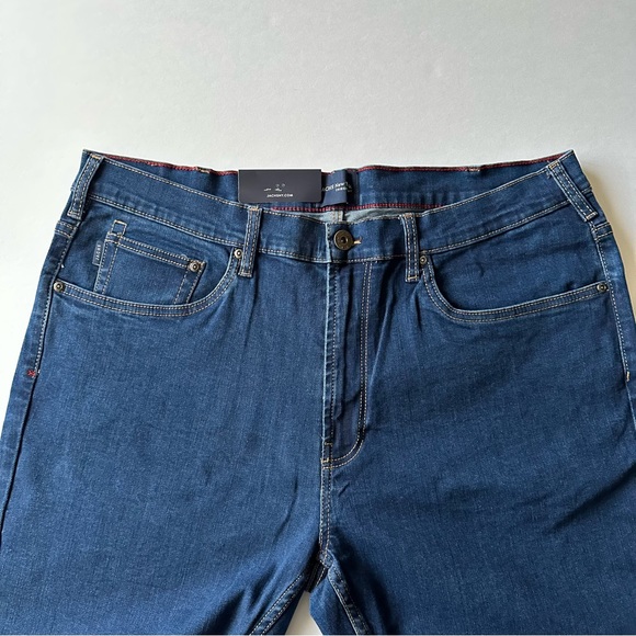 Jachs New York Jeans Men W40 L32 Comfort Stretch Denim Straight Leg 5-Pocket NWT - Picture 6 of 13